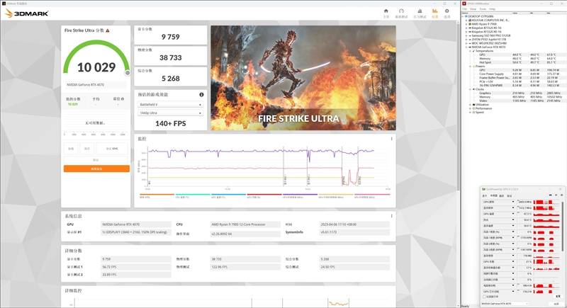 200W就有RTX 3080实力！技嘉RTX 4070风魔OC显卡评测：烤机更高67℃