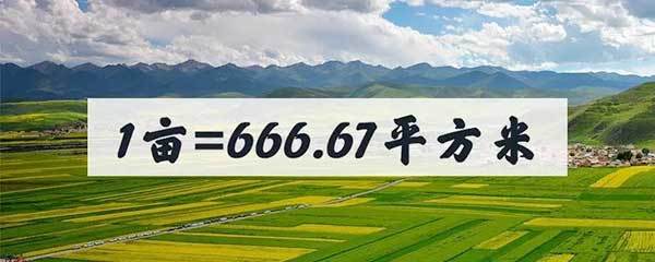 平方米换算亩一亩等于多少平方米