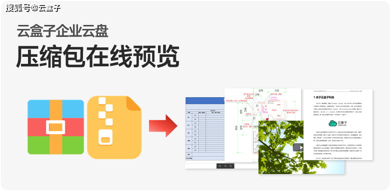 压缩包无需解压,在线浏览文件内容 | 云盒子企业云盘功能更新