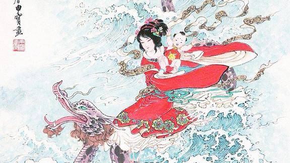 中国古代神话故事——龙女拜观音