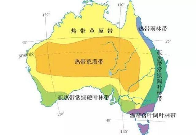 如果澳大利亚大陆南移15个纬度降水分布恐将变成西多东少