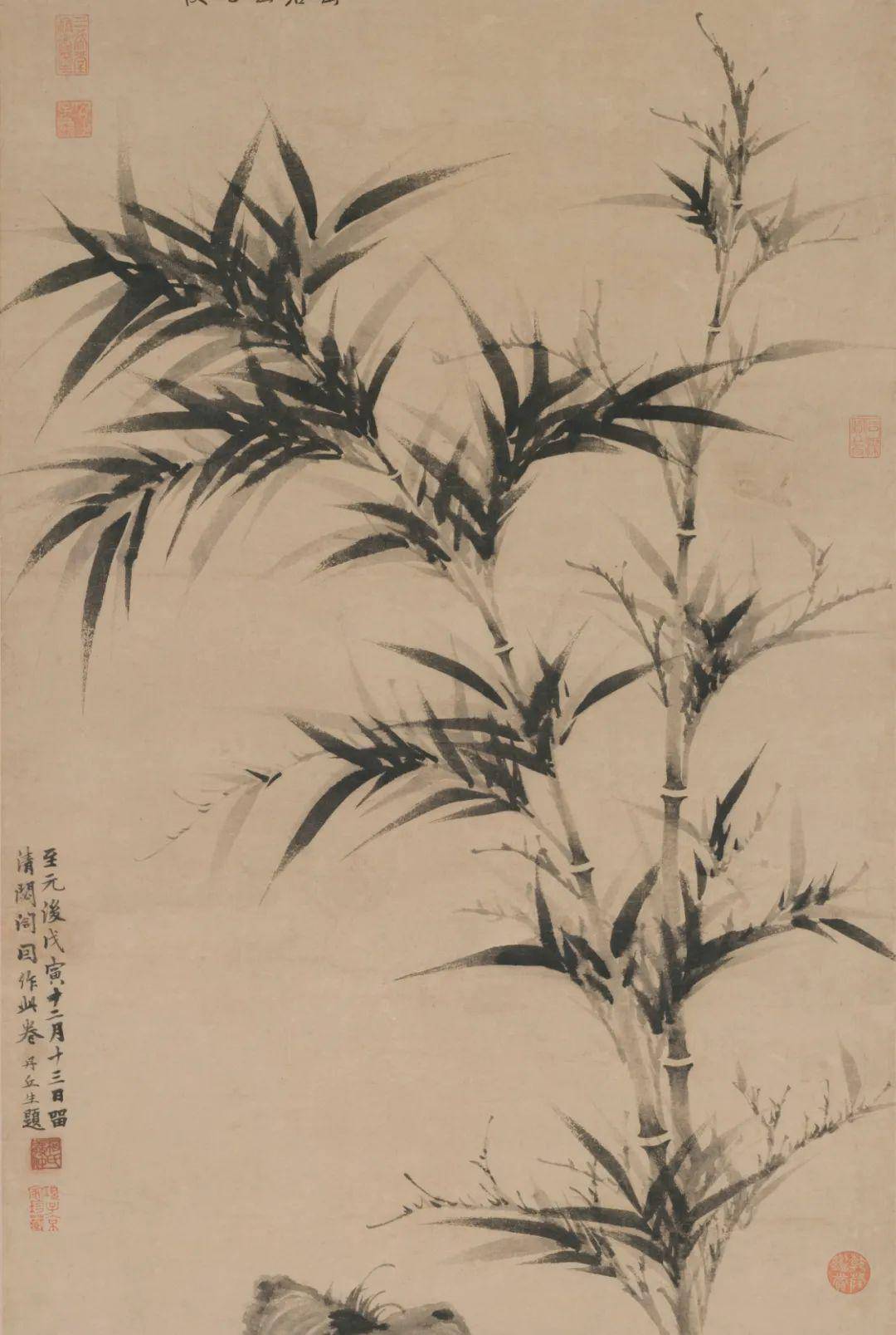 清竹圖 元代柯九思《清閟阁墨竹图》翠竹的傲骨情节| 踏歌行_倪瓒
