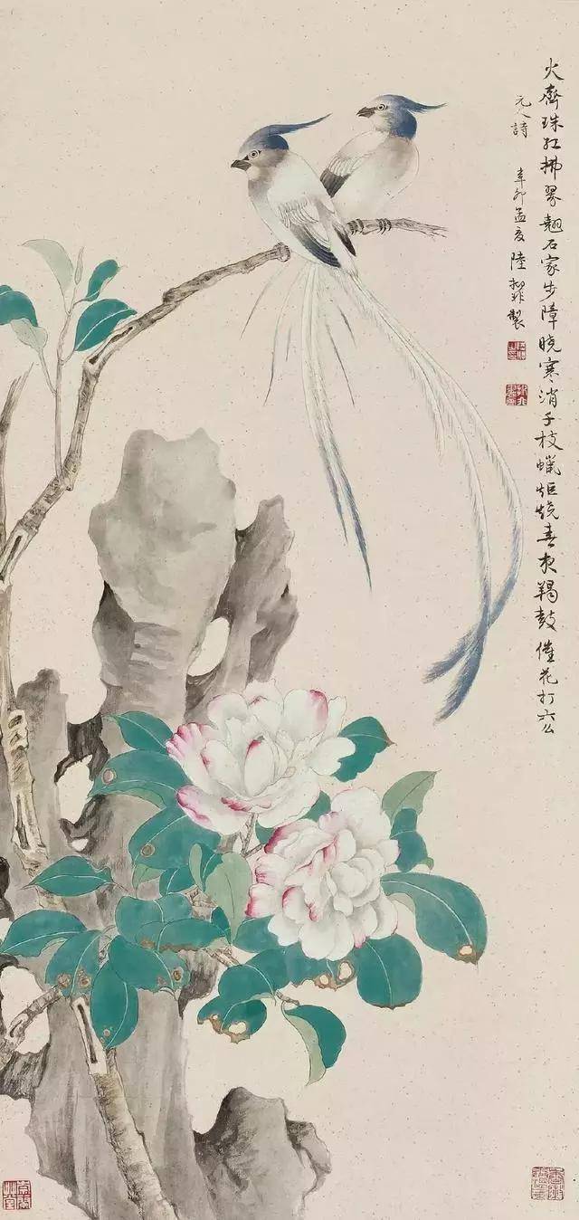 欣赏陆抑非的工笔花鸟画技巧和写生功夫堪称一流精妙绝伦