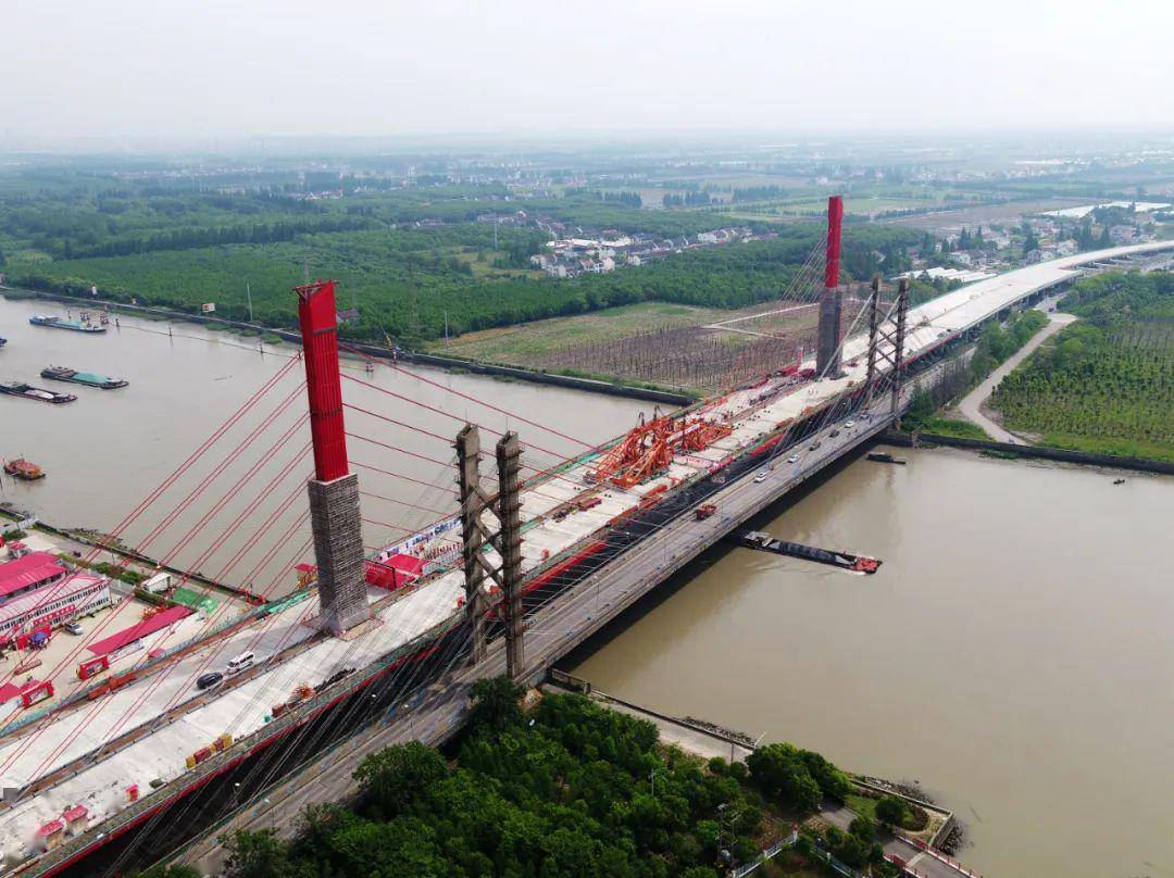好消息!松江这座在建大桥有望明年建成通车!