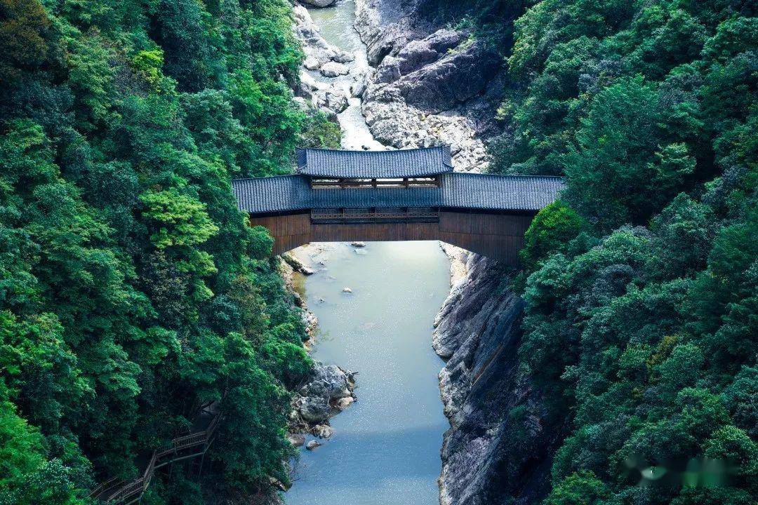 九龙漈景区内重峦叠嶂,峰奇石秀,峡谷幽深,栈道悬崖,桥梁卧波,瀑布