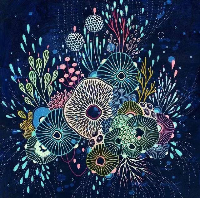 她用线描画出淡雅的灵魂,宛如水彩曼舞,让人过