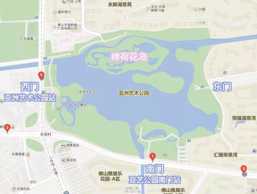 亚艺公园地图