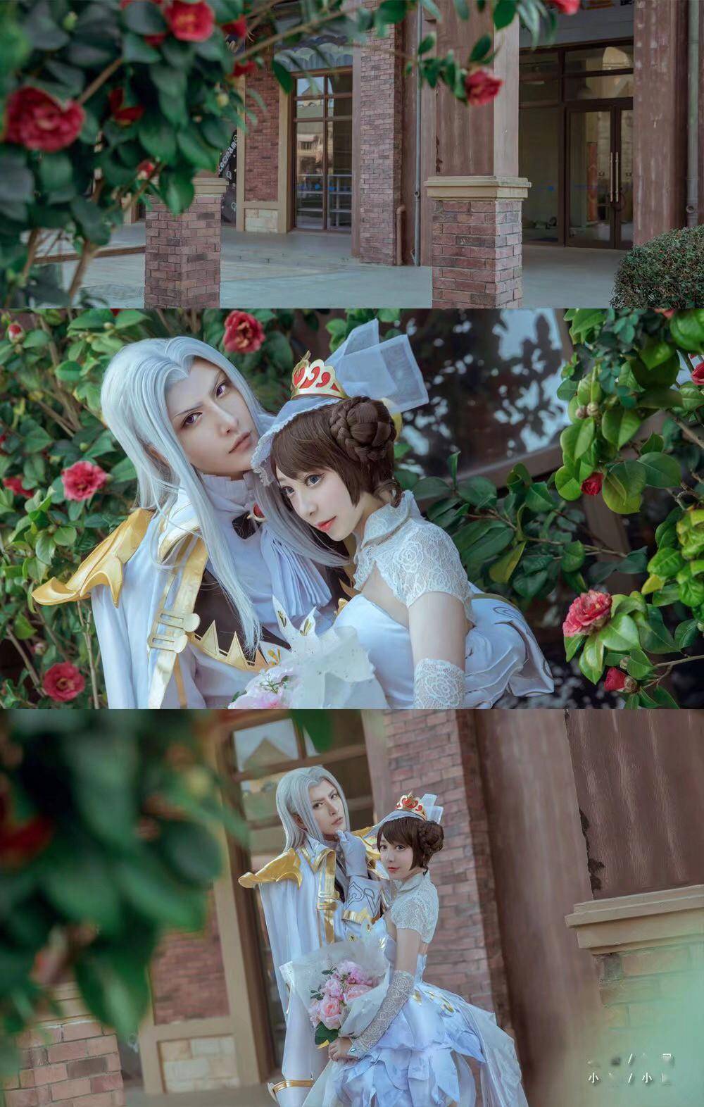 王者荣耀 纯白花嫁小乔cosplay