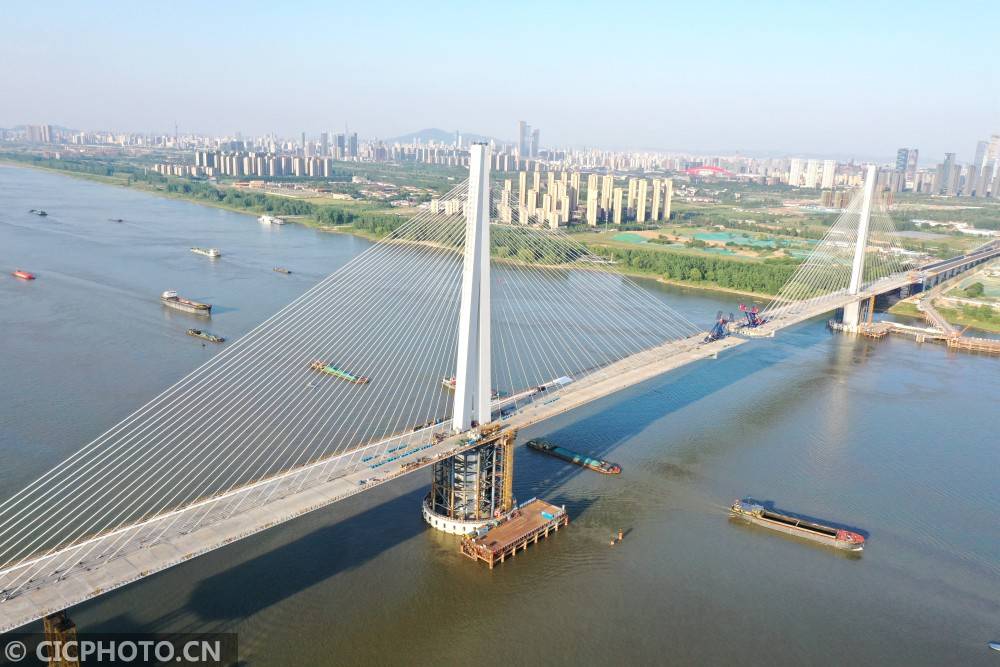 南京长江五桥合龙进入倒计时