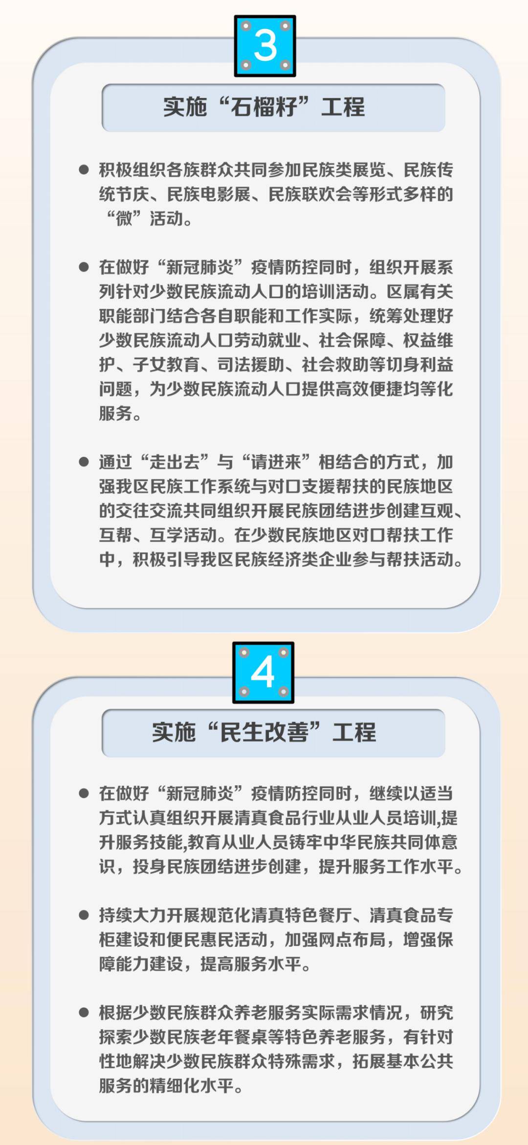 一图读懂《2020年东城区民族团结进步创建工作实施方案》
