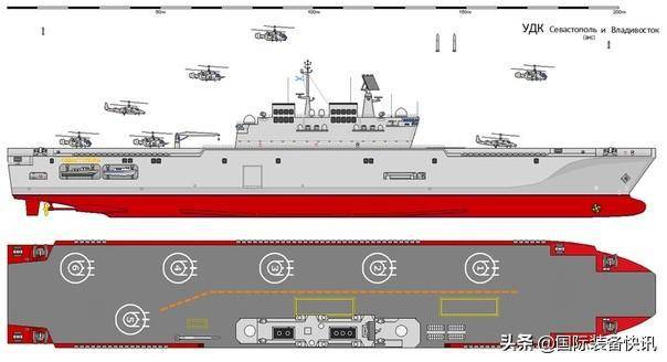 俄罗斯开建大型两栖攻击舰,设计类似法国"西北风"级,更大更强