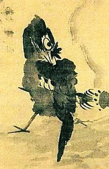 八大山人画八哥,随意点染,笔墨取胜