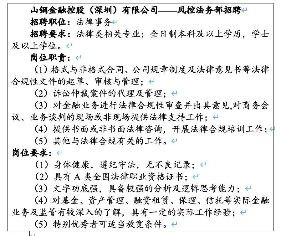 法务招聘要求_总法律顾问手记67 ┃法务年薪翻倍的七个秘诀 上(4)