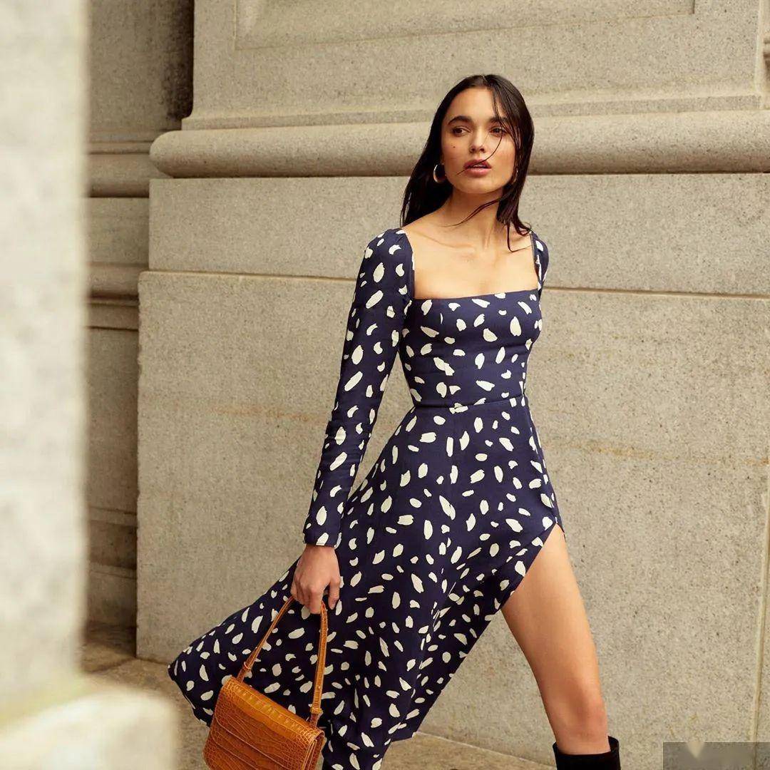 线条显瘦时髦巨好看！一秒入夏不会穿？穿方领