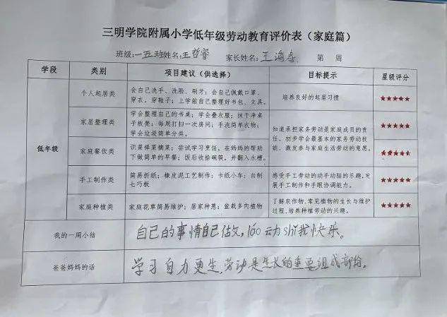 劳动教育|学会整理 遇见更美的自己—一年级"学做整理小达人"劳动