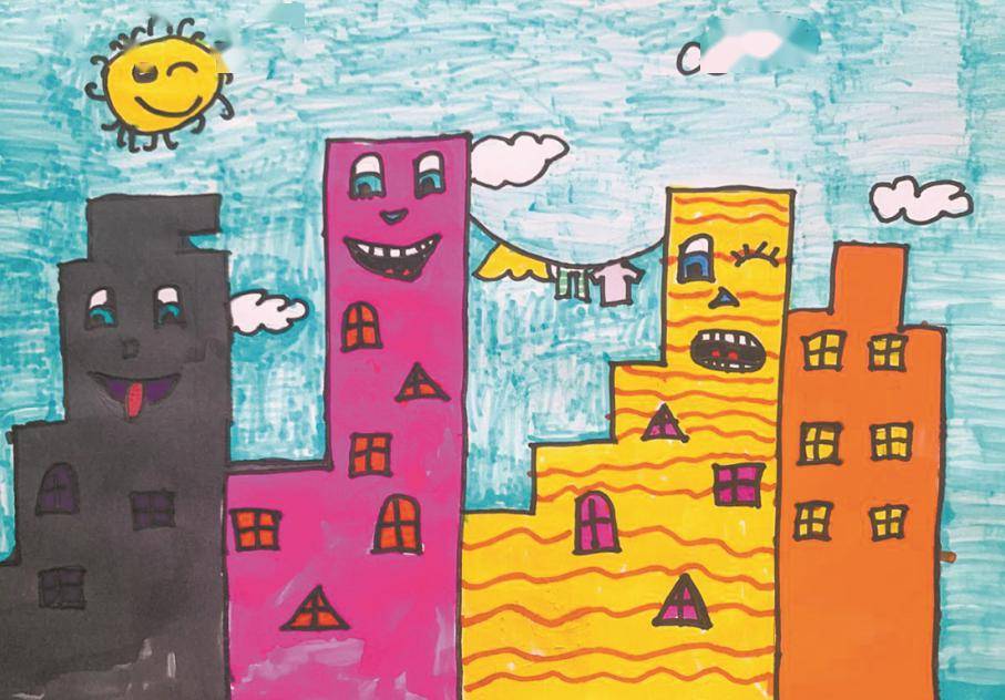 六一国际儿童节"我心中的建筑和城市"儿童绘画出炉啦!