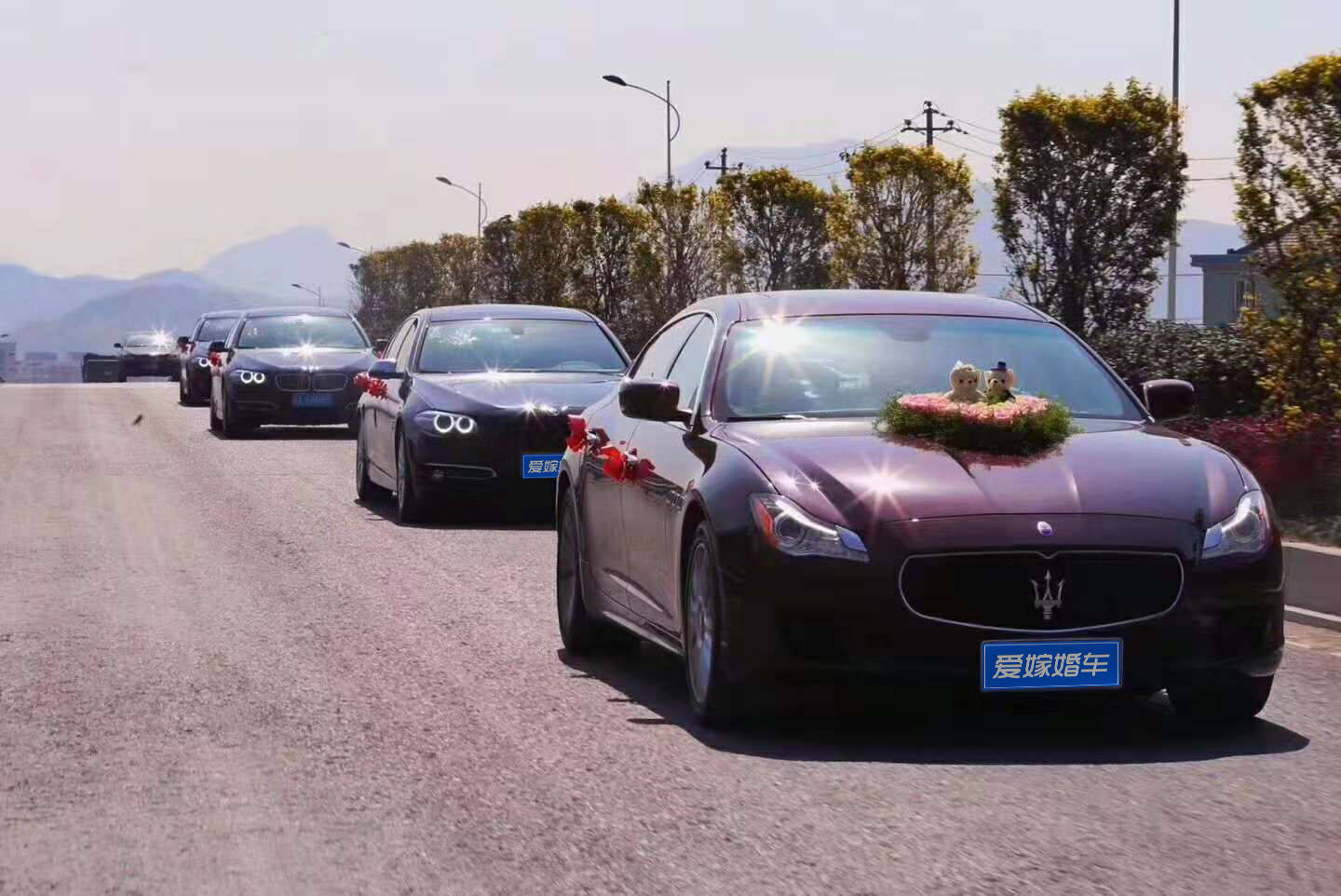 杭州新人结婚车队用玛莎拉蒂总裁吗?
