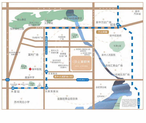 上城时光- 新苏附小(溪秀校区)旁 轨交四号线 建面约95-118﹐成品住区
