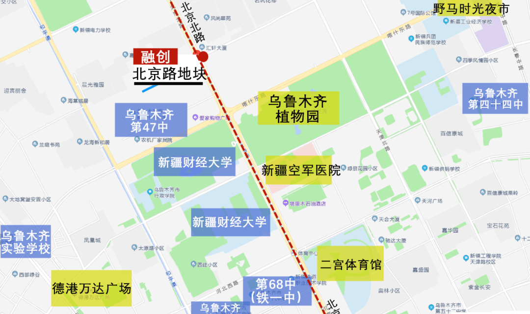 融创拿下乌鲁木齐北京路地块!2021年新市区的楼市格局,又将被改写