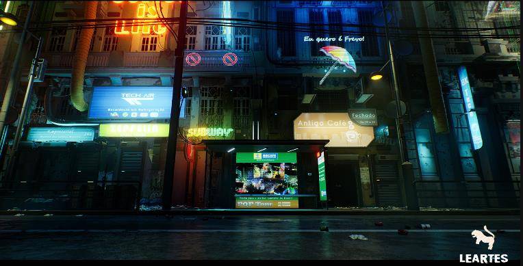 原创ue4商城素材 cyberpunk city / recife environment 赛博朋克城市