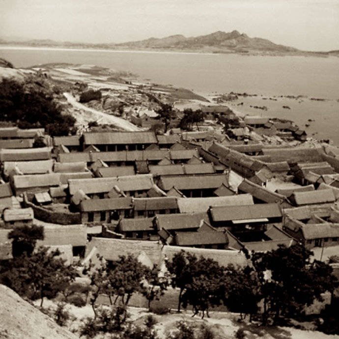 历史老照片1937年的山东威海