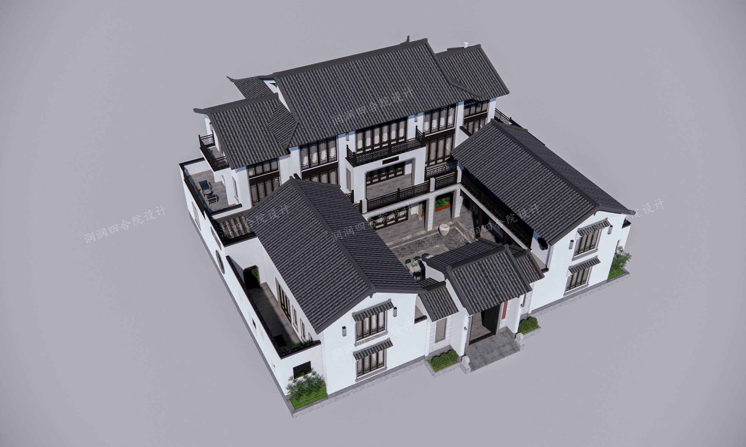 假期不远游,情聚四合院——湖北黄石四兄弟合建新中式
