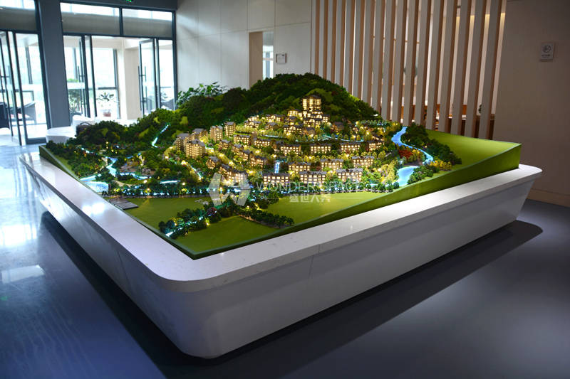 高端楼盘住宅模型:比佛利山颂等比例住宅模型