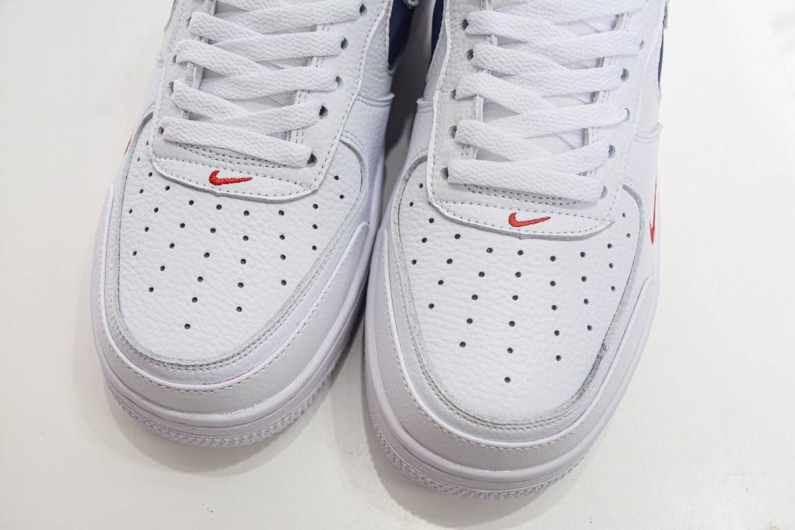 耐克空军一号nikeairforce1newenglandpatriots白蓝红低帮板鞋