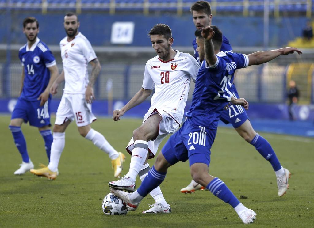 2021国际足球友谊赛:波黑 0-0 黑山