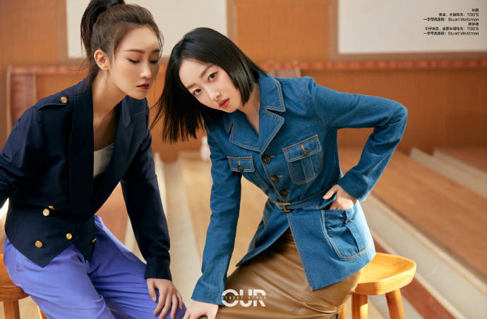 特别策划蒋梦婕 & 林鹏【闺蜜】主题双人街拍大片