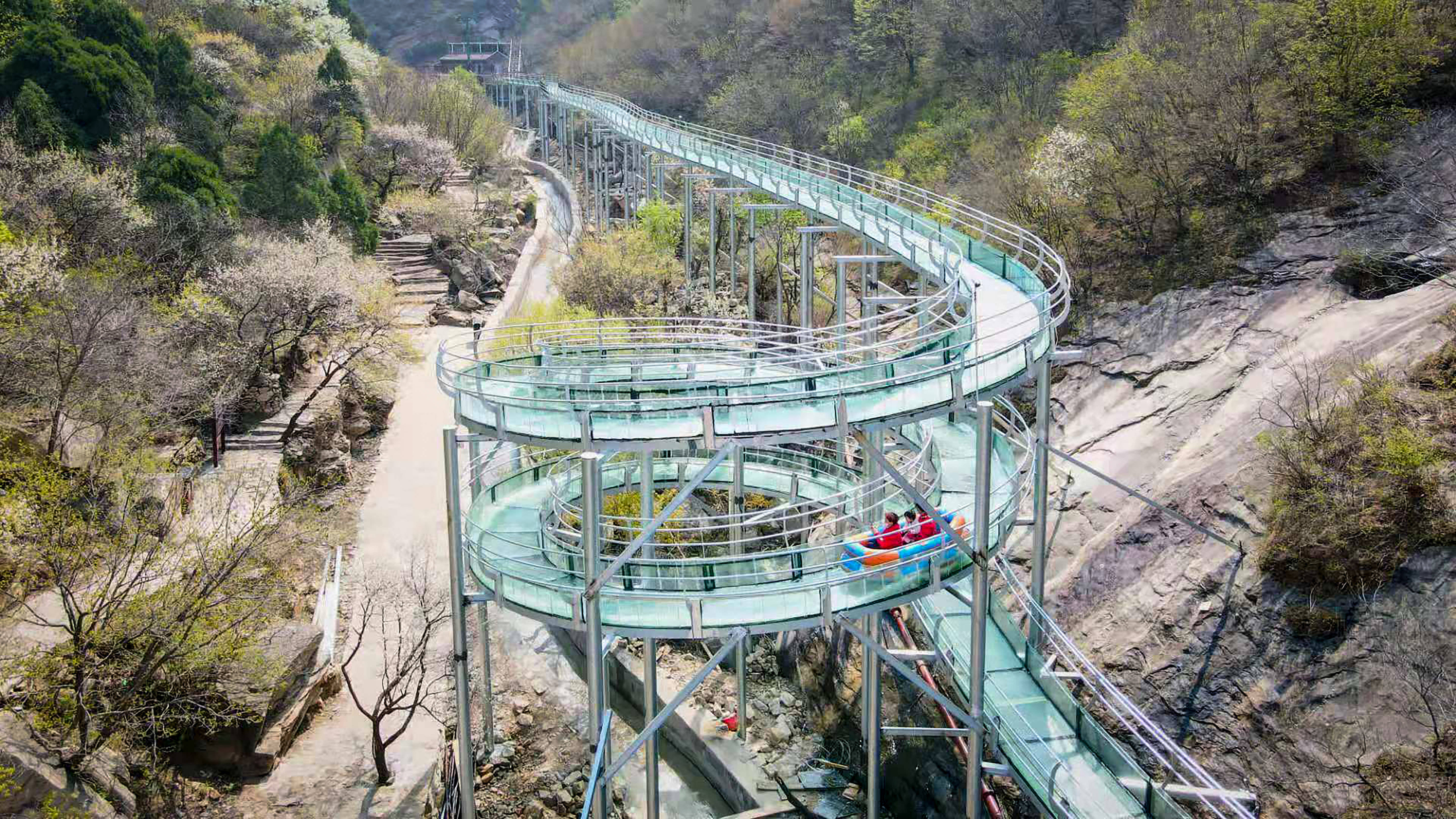 双滑道高山滑水,原来北京密云的山里可以这样玩