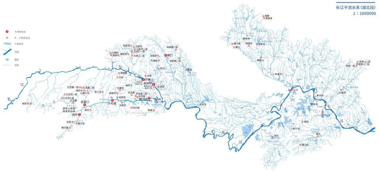 湖北 / 水系分布图