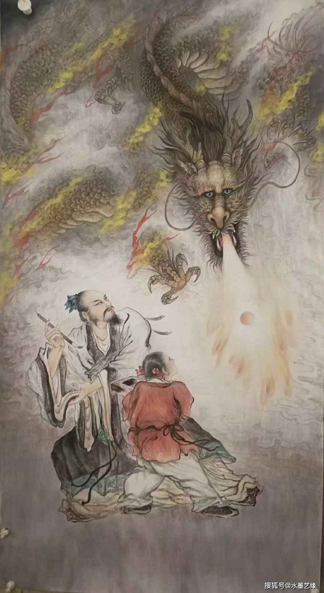 陈念岗擅长画虎,狮,豹等走兽,取历代画虎名家之精