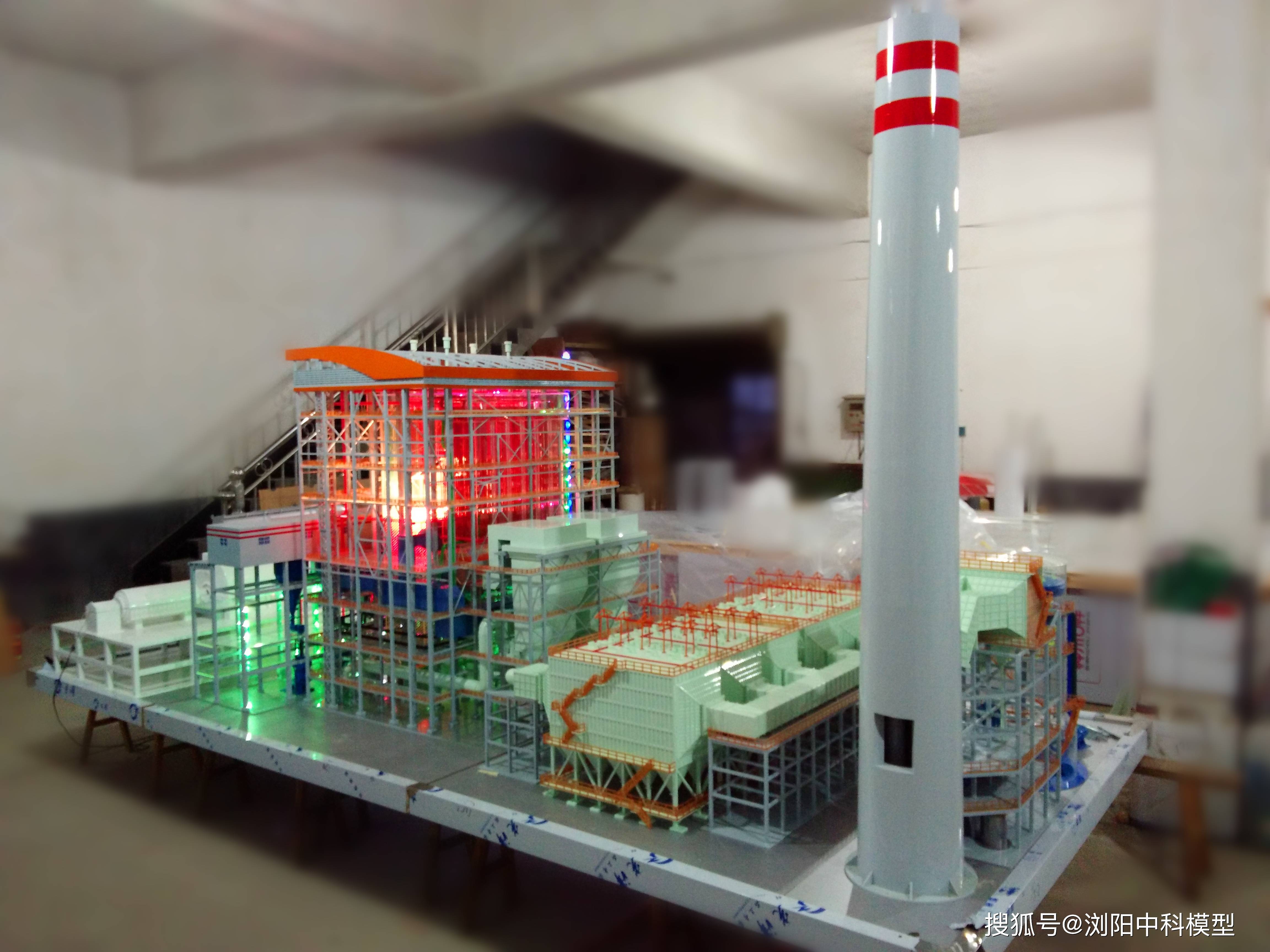 火力发电机组模型火力发电厂区模型