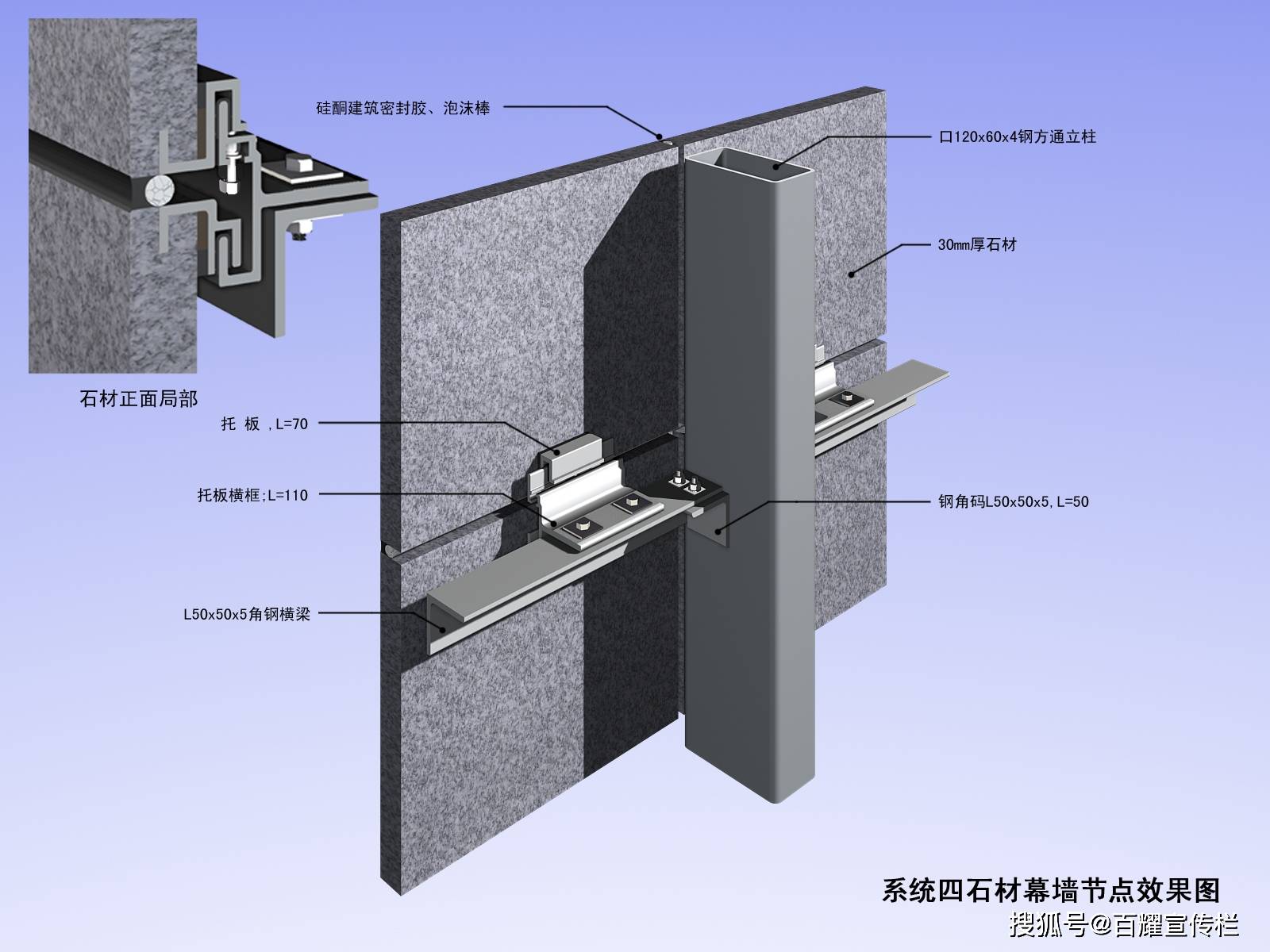世博石材幕墙节点设计图汇总