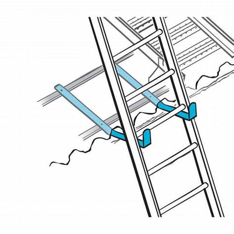 1 12 固定在墙上的,梯子的滑动防护装置 适合所有屋顶轮廓.