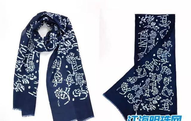 南通蓝印花布推出韩美林设计"十二生肖"主题作品