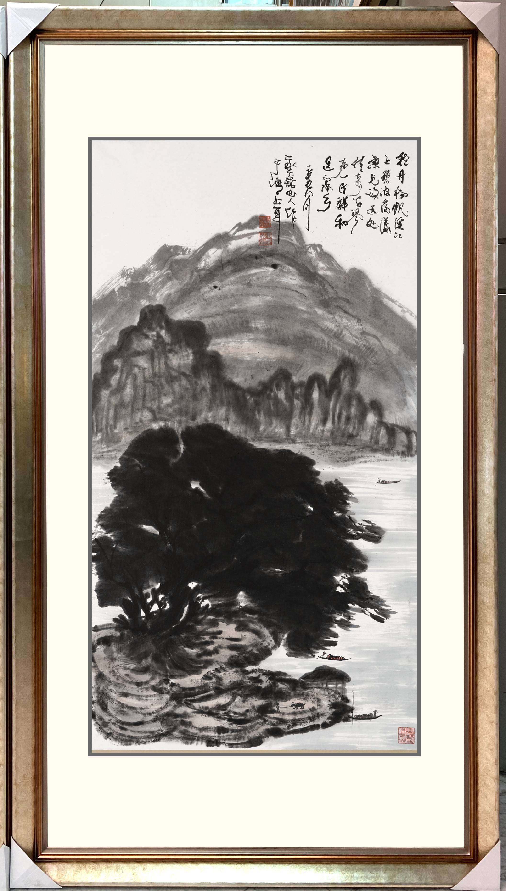 中国当代国画大师朱祖国山水画作品在众多画家中独树一帜,成就非凡