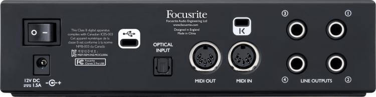 focusriteclarett2preusb音频接口