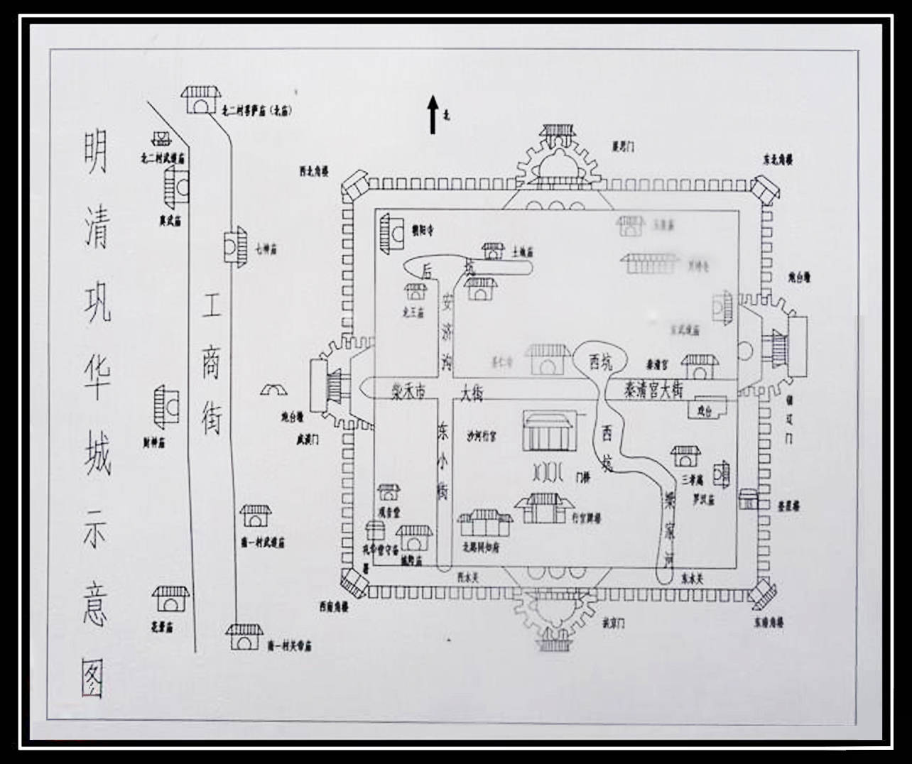 巩华城界画寒江的工笔界画作品扶京门