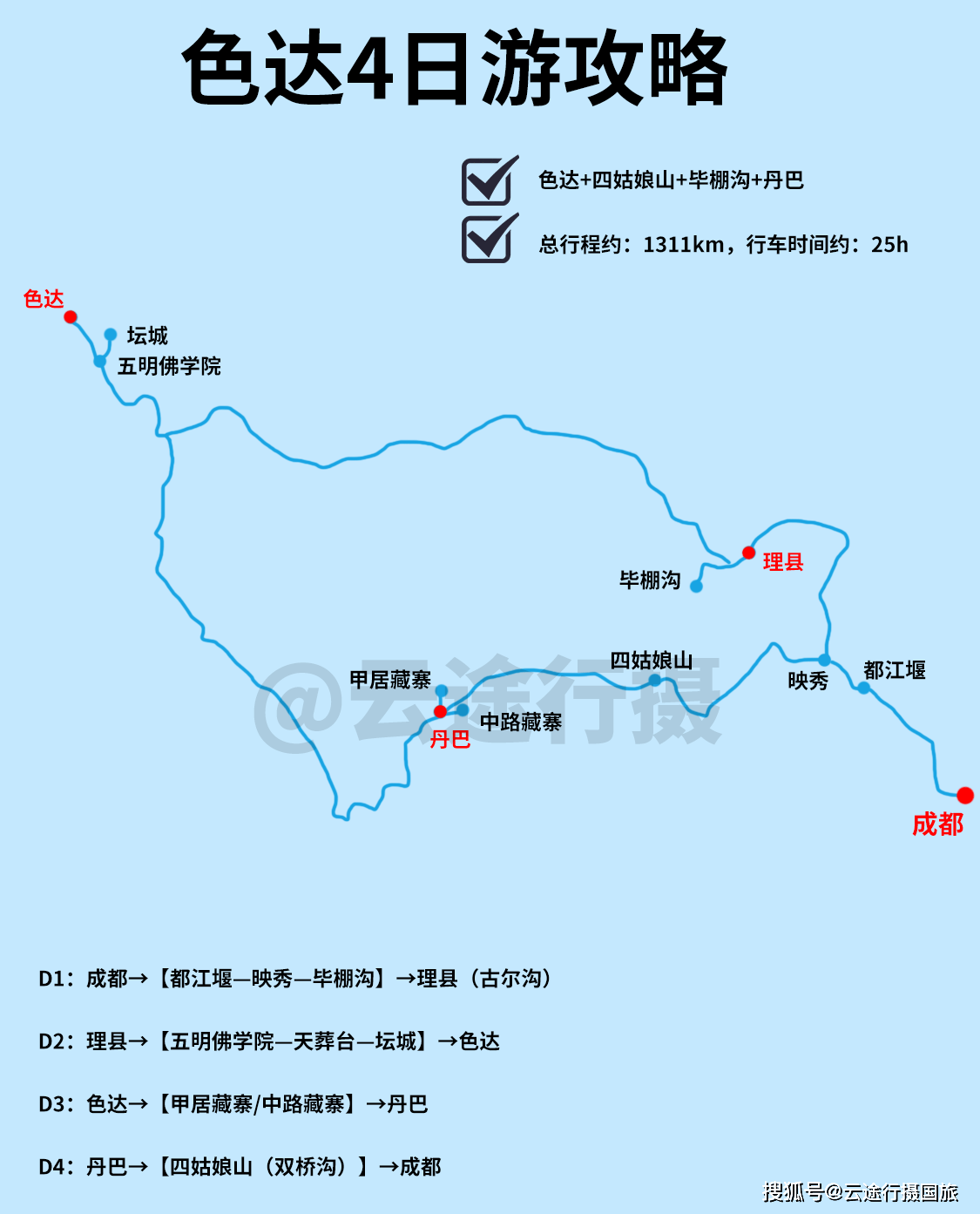 川西4日旅游攻略，色达.四姑娘山.毕棚沟