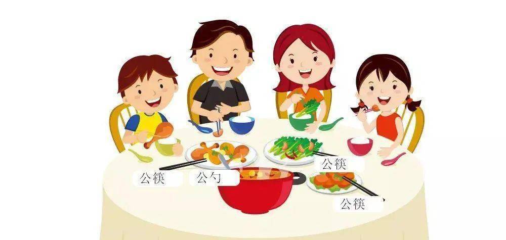 文明餐桌 公筷公勺 ——钱桥学校文明就餐教育宣传