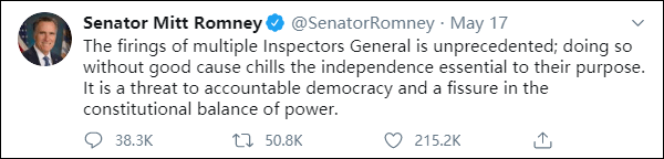 罗姆尼也上街,成为第一个参与示威的共和党参议员