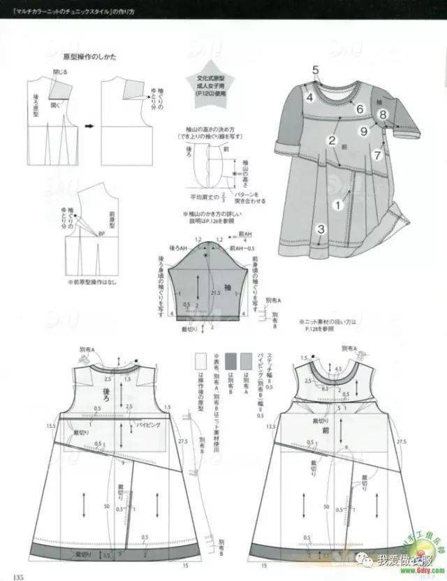 超多款春夏棉麻衣服裁剪图来了