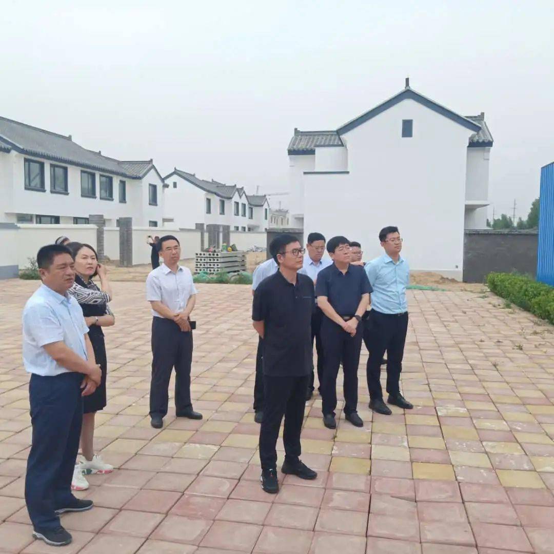 徐天舒一行先后到前屯村,平安湖社区实地考察