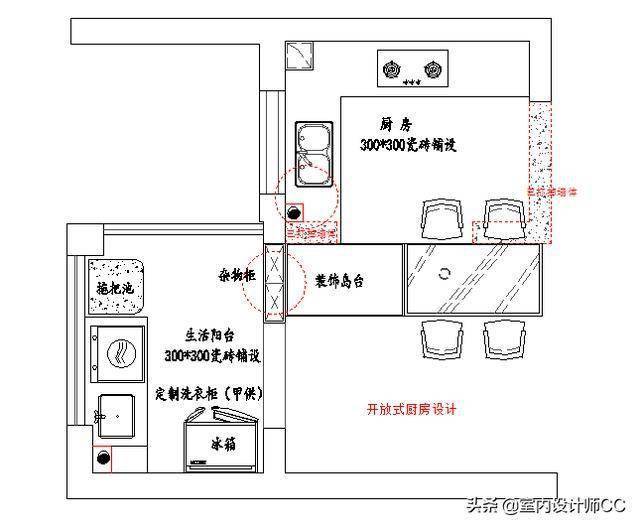 改造开放式餐厨一体厨房