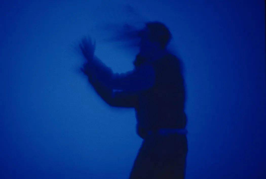 在《蓝》首映四个月之后,德里克·贾曼就去世了.