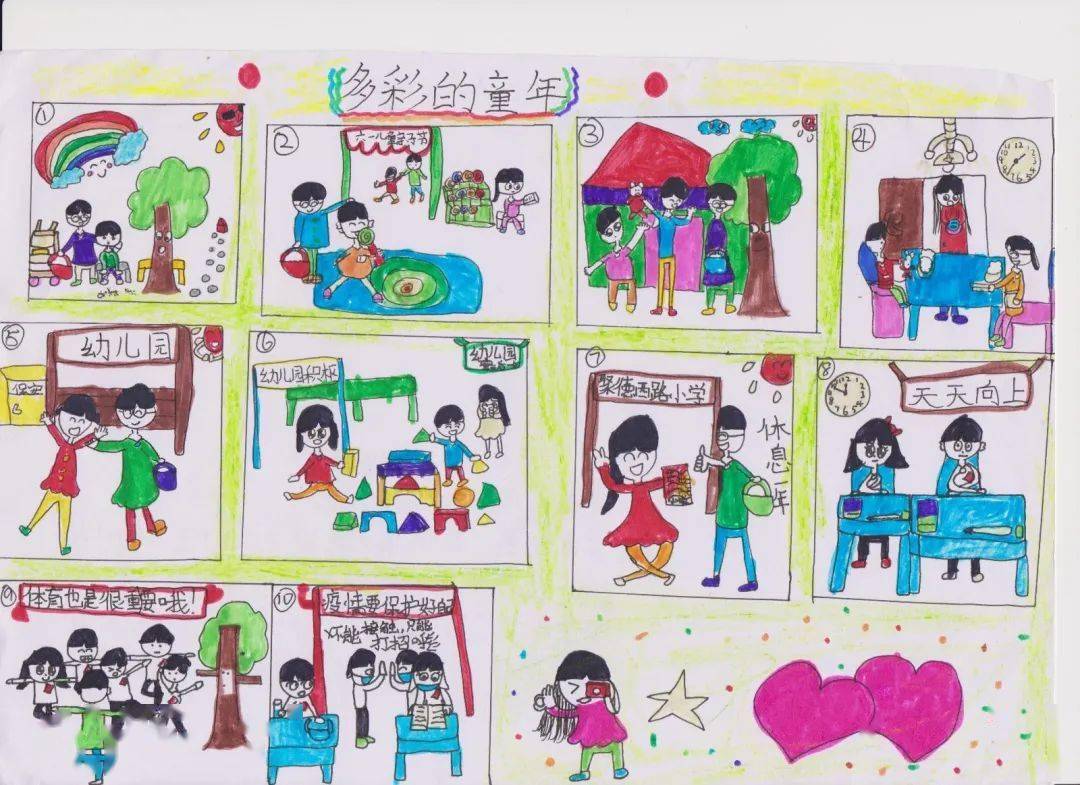 聚德西路小学丨"童年"绘画比赛投票火热进行中!看萌娃描绘童年心声