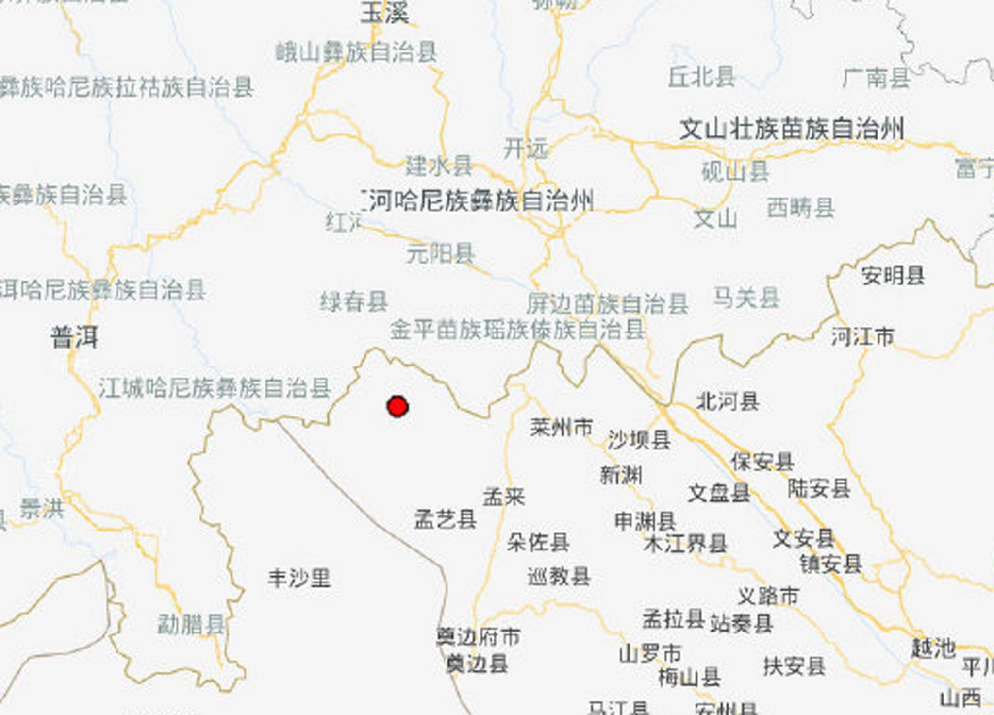 越南发生4.7级地震 云南省红河州大部分县市有震感
