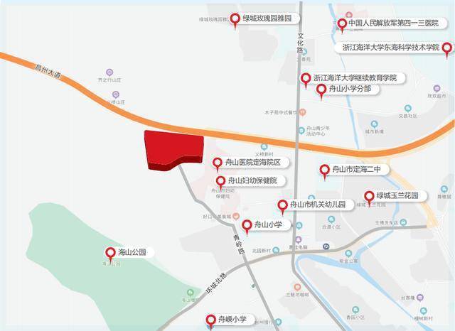 地块概述:两宗地块区位毗邻,位于定海城区西侧,西山路沿线,区块内有